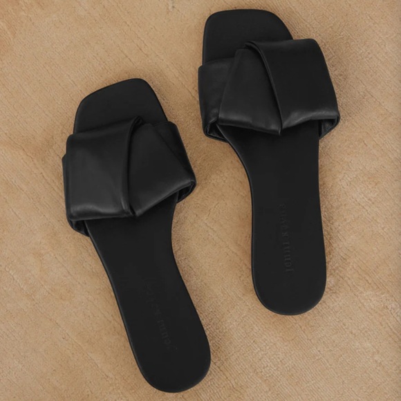 Jenni Kayne Women's Black Leather Dani Slide Size 36 - Picture 8 of 13